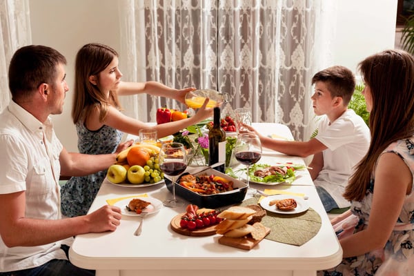 El poder de la cena familiar.